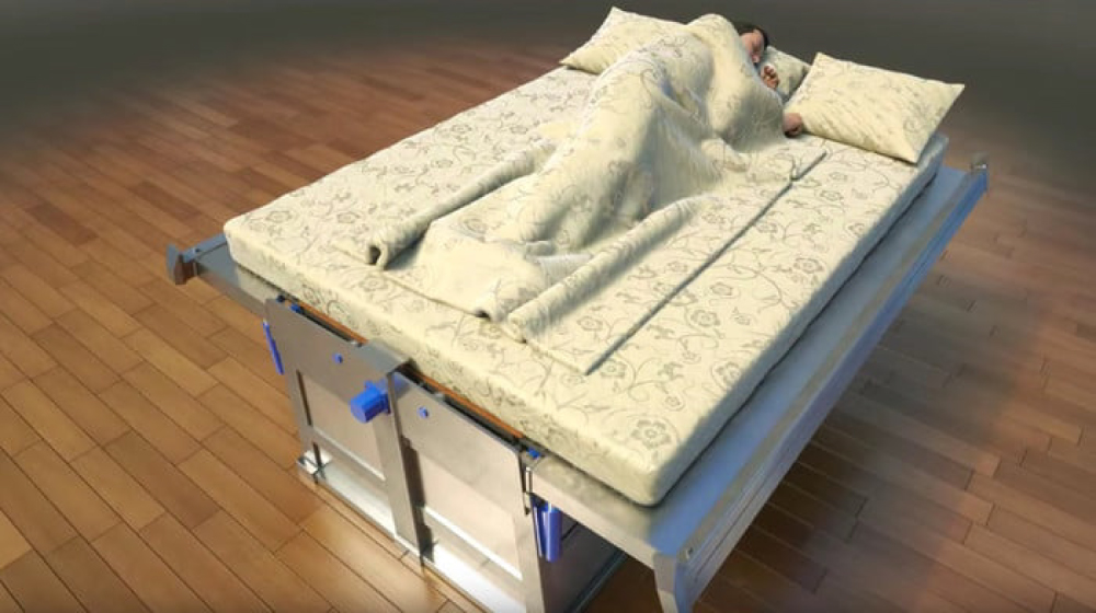 地震が来たらシェルターに変わる地震用救命ベッド